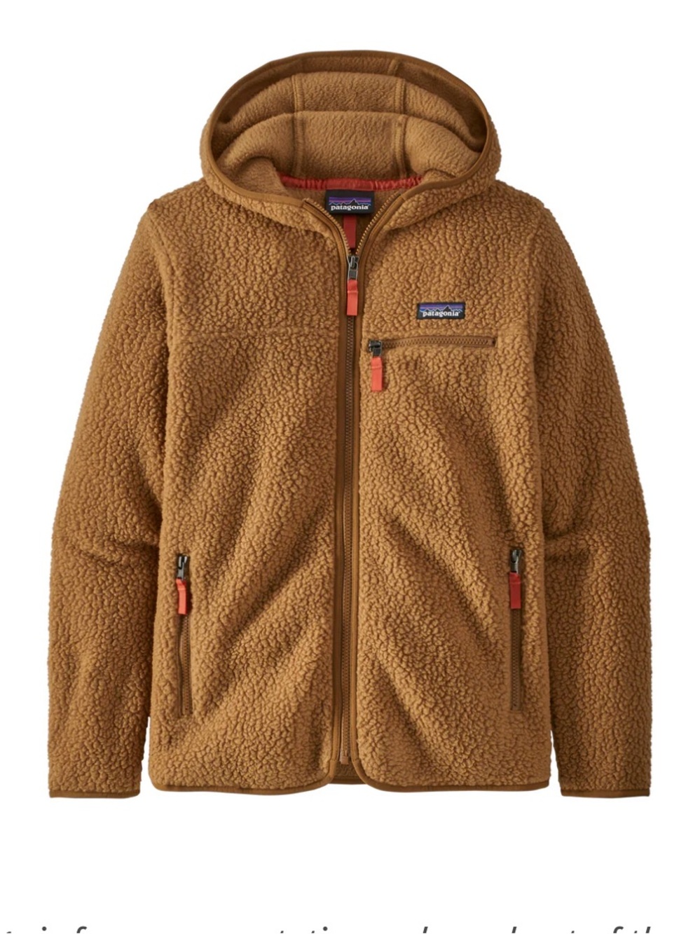 🍁 Patagonia Nest Brown Hooded Sherpa Fleece Jacket